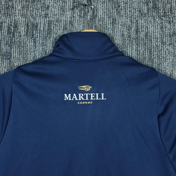 Nike Mens L Dri Fit Blue Pullover Qtr 1/4 Zip Dry Fit Sweater Martell Cognac NWT - Picture 4 of 16